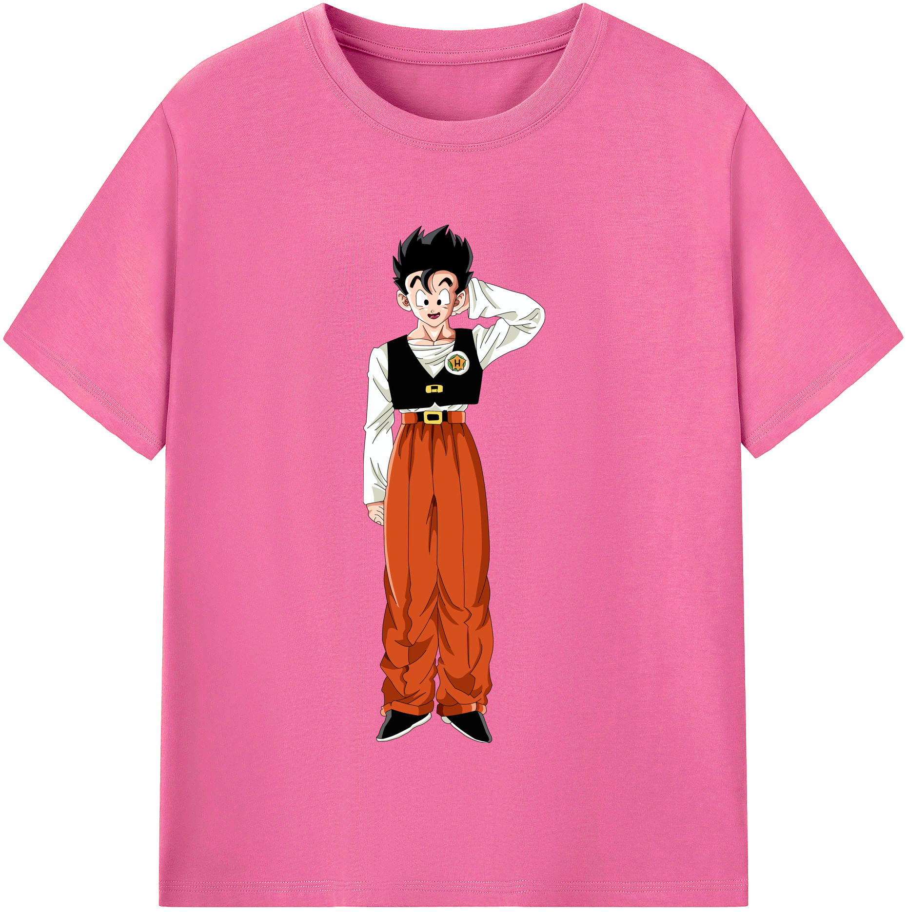 （画像用） ドラゴンボール 孫 悟飯（そんごはん）DRAGON BALL Son Gohan レディースカジュアルプリントTシャツ（綿100％）